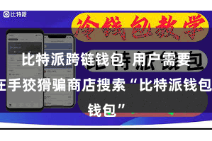 比特派跨链钱包 用户需要在手狡猾骗商店搜索“比特派钱包”