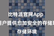 比特派官网App  为用户提供愈加安全的存储环境